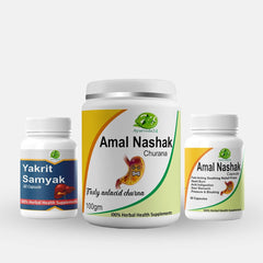 LIVER CARE KIT – Yakrit Samyak Cap | Amal Nashak Capsules | Amal Nashak Powder – Best Ayurvedic Treatment For Fatty Liver